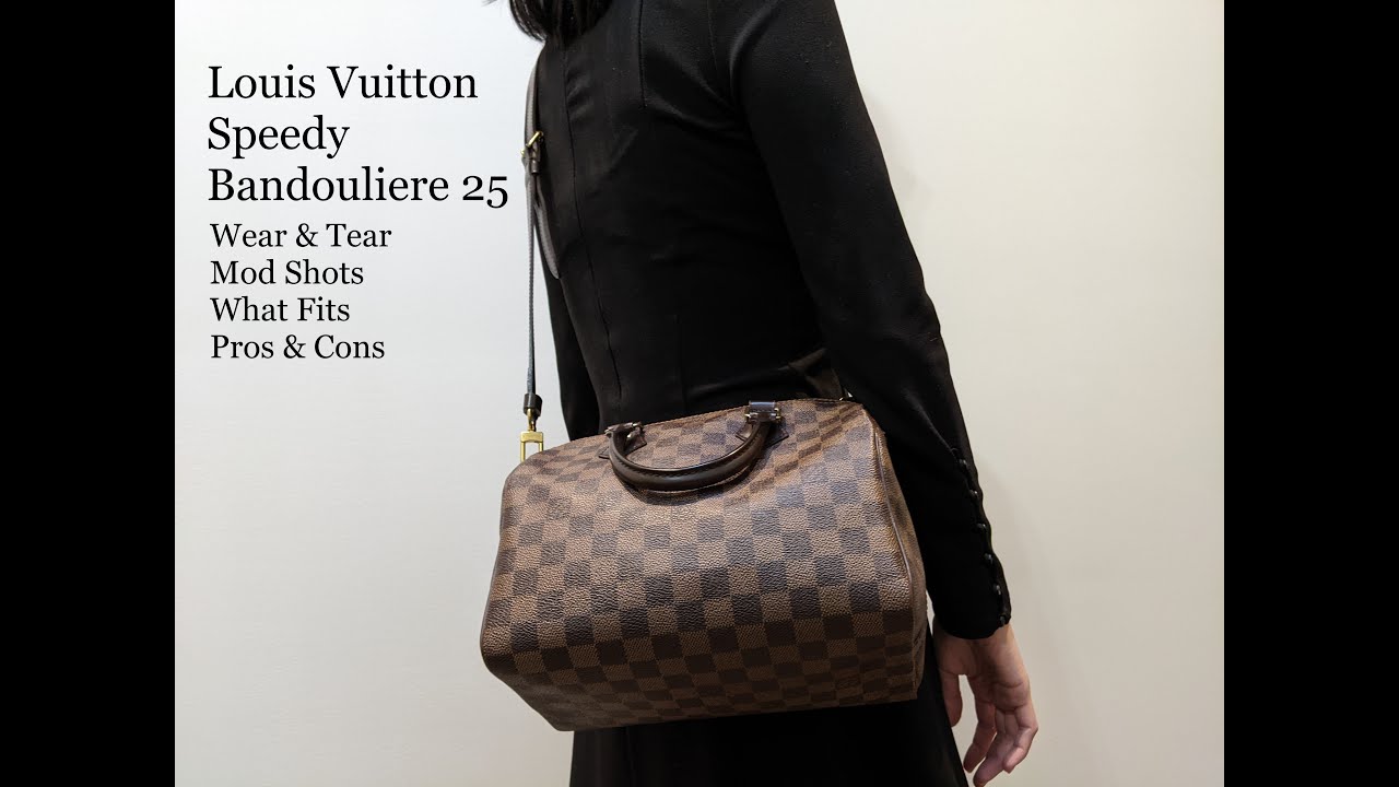 Drooling over the fall / winter styling of this Louis Vuitton Bandouliere  Speedy in D…