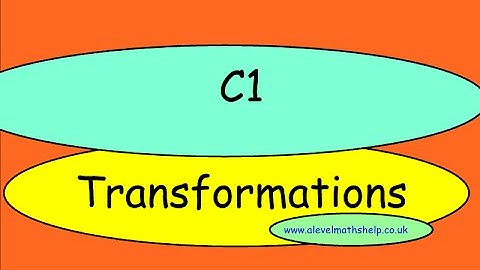C1 Transformations of graphs video - AS - alevelmathshelp