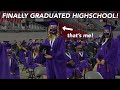 SHE FINALLY GRADUATED HIGH SCHOOL! (GRWM + Vlog)