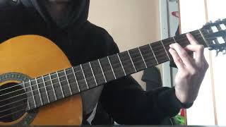 Video thumbnail of "Yonaguni - Bad Bunny Acordes/Cover Guitarra"