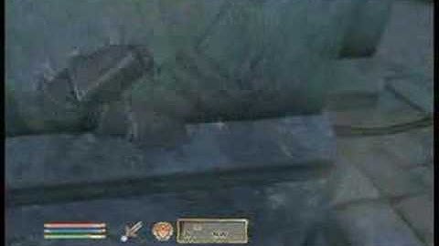 Xbox 360 - Oblivion - Guard stuck in wall