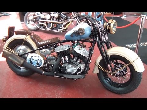 Harley Davidson UL 1200 1948 Bonnie & Clyde by Iron Borne - YouTube