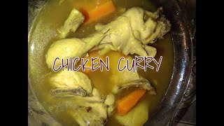 COOKING CHICKEN CURRY/ATE KRING OWN VERSION