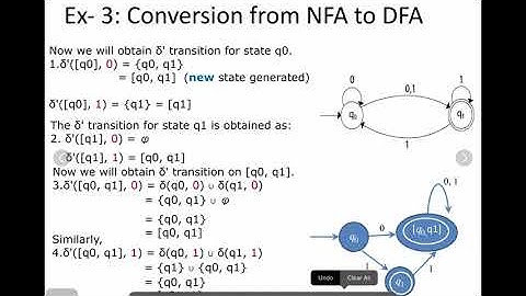 NFA to DFA Conversion | Example with Diagram (Step-by-Step Automata Theory) | Example 3