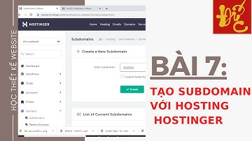 Tạo Subdomain với Hosting Hostinger | Khanh Duc Channel