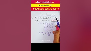 Find smallest  square number that is divisible by 4,9,12 ? #maths #viralvideo #squareroot #class8th