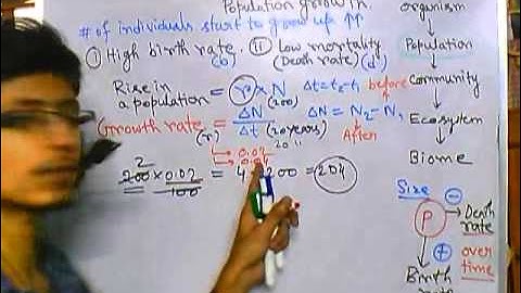 Population ecology part 2 population growth rate