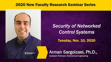 Research Seminar: Security of Networked Control Systems, Nov 10th 2020
