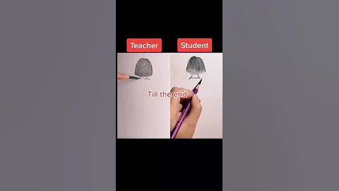 Teacher vs Student drawing challenge #drawing #art #6 - DayDayNews