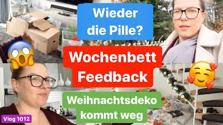 Wochenbett l Verhütung nach der Schwangerschaft l Me Time l Weihnachtsdeko entfernen l Vlog 1012