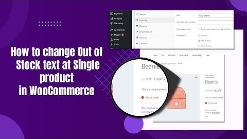 How to change Out of Stock text at Single product in WooCommerce