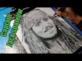 Drawing ofjohnny depp as captain jack sparrowby athokpam maipaksana meitei