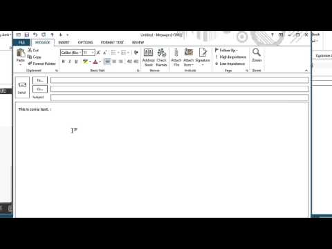 How Do I Make a Microsoft Outlook Smiley Face Using the Control Butto... : Microsoft Office Lessons