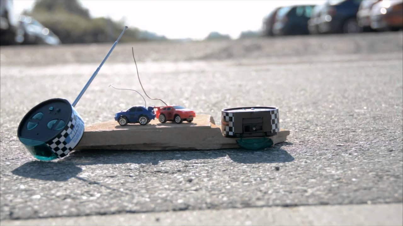 Simulus Funkferngesteuerter Micro Racing Car 40 Mhz Mit Scheinwerfer Youtube
