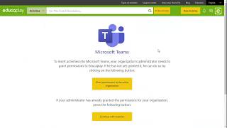 How to insert Educaplay activities in Microsoft Teams