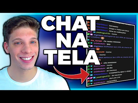 COMO COLOCAR O CHAT DA TWITCH NA TELA DA LIVE [Muito Fácil]