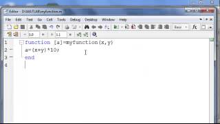 Write a function in MATLAB