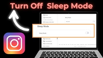 how to turn off sleep mode on instagram pc