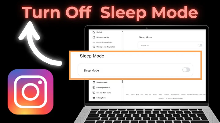 how to turn off sleep mode on instagram pc