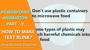 PowerPoint Blink Animation | How to Make Text Flash in PowerPoint | PowerPoint Text Animation