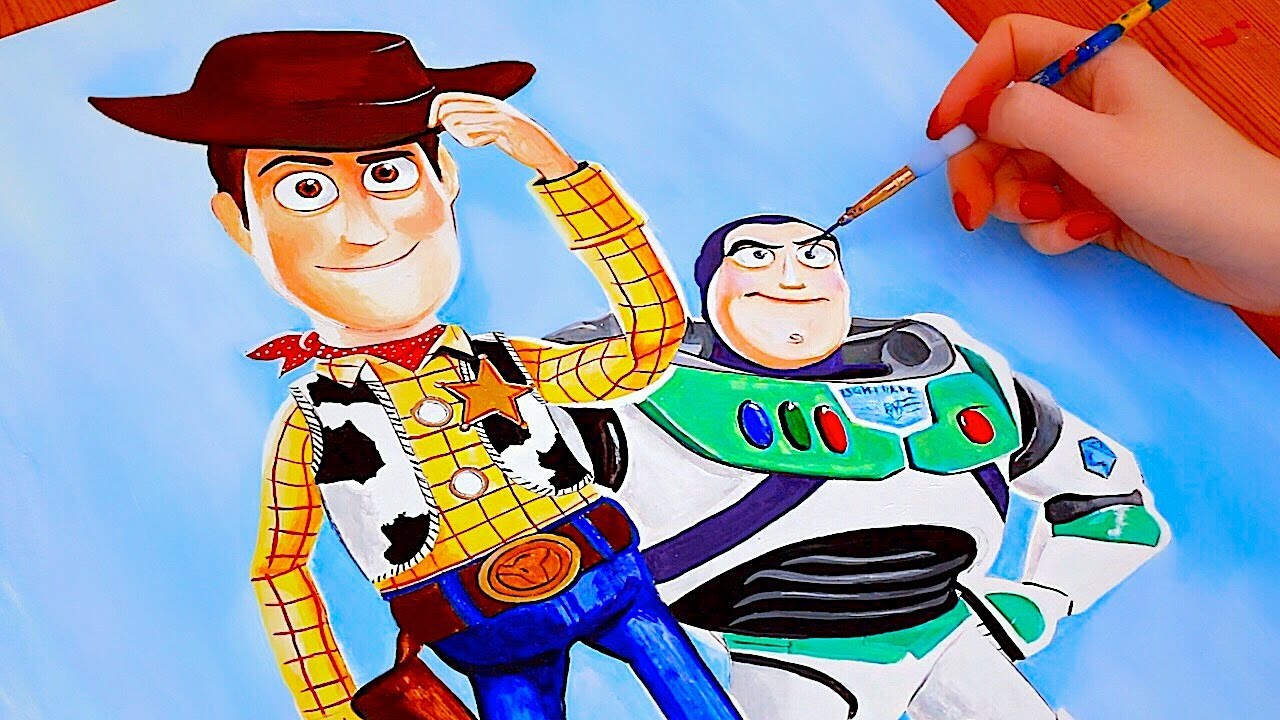 woody and buzz painting