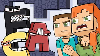 ALEX and STEVE vs ALPHABET LORE !? - Minecraft Animation