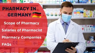 Scope of Pharmacy in Germany| Salary and Companies for Pharmacist| Germany