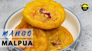 Malpua Recipe Bengali | আমের মালপোয়া | Mango Dessert |Bong bite