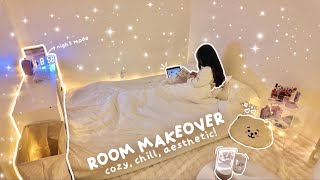 aesthetic room makeover + room tour🏹🕯️: temu haul, cozy, decorating | pinterest inspired