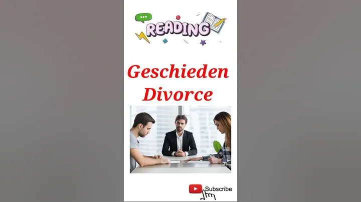 Geschieden(Divorce)German language Vocabulary