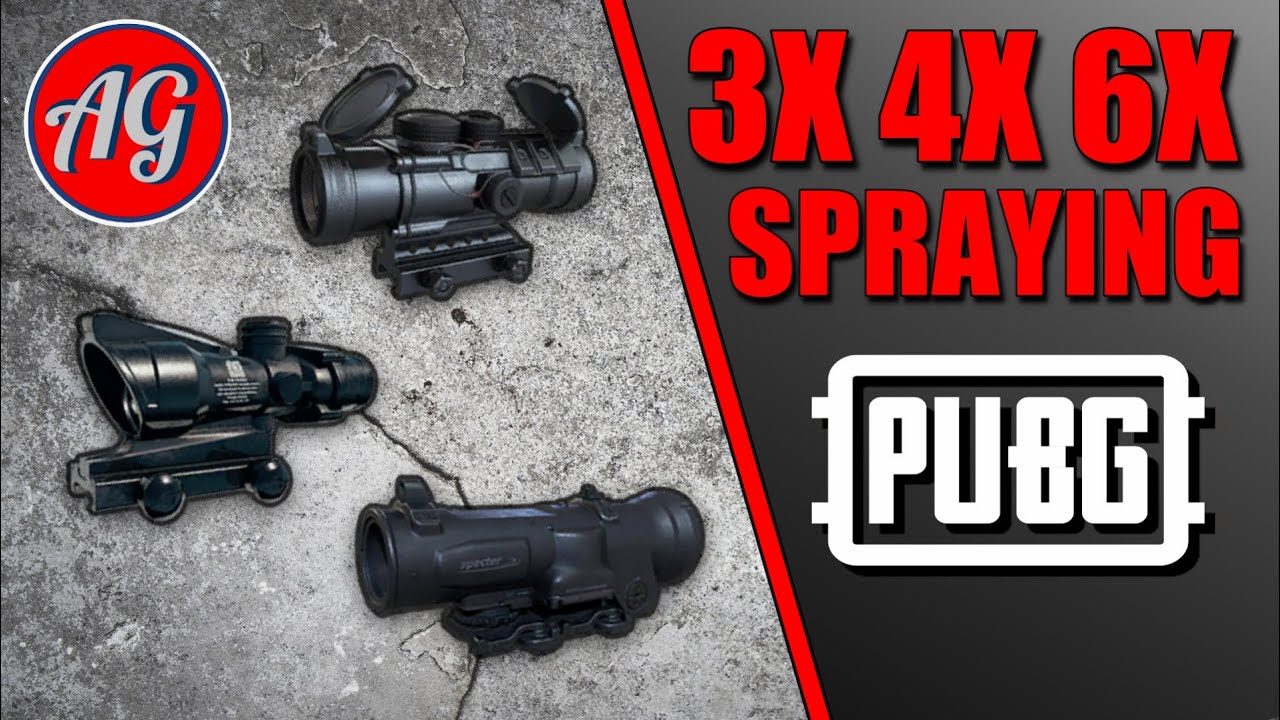 HOW TO SPRAY WITH THE 3X 4X 6X (PUBG UNIVERSITY) XBOX