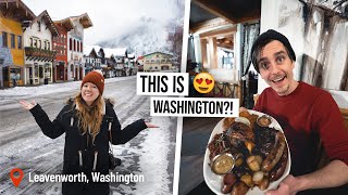 Is This America’s MOST BEAUTIFUL Town??  Food & City Tour of Leavenworth, Washington!