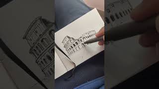 Architecture sketching and drawing #shorts #sketching #drawing #fineliner