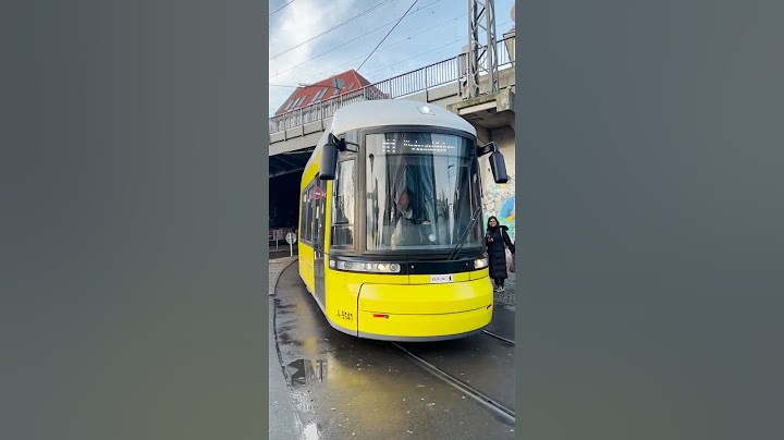 When a Tram Crosses your Path in Berlin