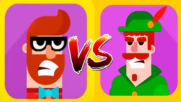 Bowmasters - Gameplay Walkthrough 48 Epic Wins - New Characters HIPSTER Vs ROBIN