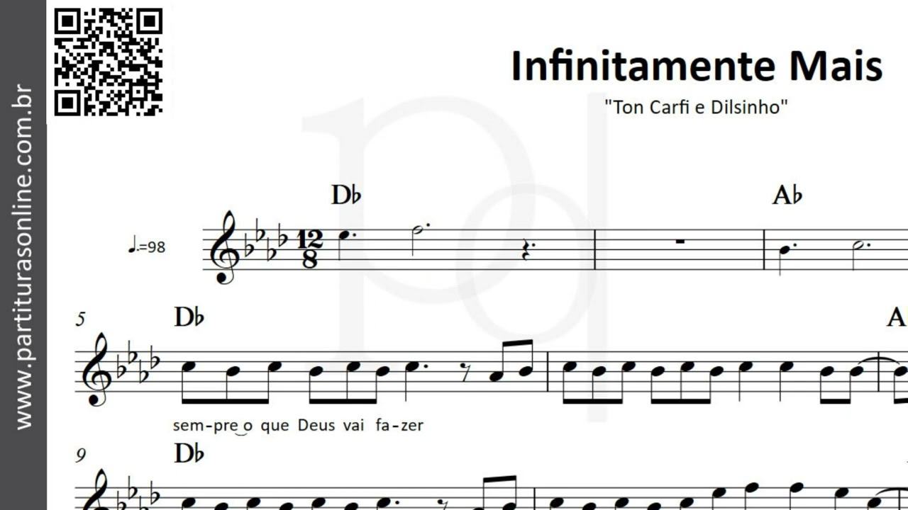 Partitura INFINITAMENTE MAIS - Ton Carfi - Sax Alto 