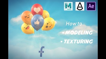 Autodesk Maya - Balloons Modeling & Texturing | Speed Video