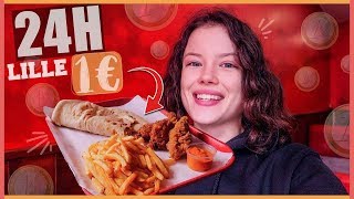 JE MANGE QUE DES TRUCS À 1€ À LILLE PENDANT 24H !! - Claire