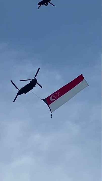 Majulah Singapura #ndp2022 #singapore #nationalday2022 #chinook