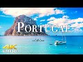 FLYING OVER PORTUGAL (4K UHD) Beautiful Nature Scenery with Relaxing Music | 4K VIDEO ULTRA HD