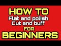 How to flat and polish cut and buff new paint old paint beginners guide DIY paint job or detailer