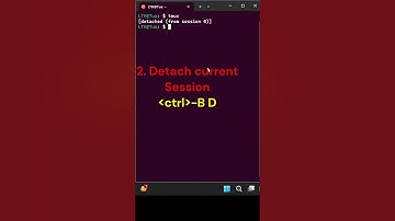 Linux tmux cheat sheet #linux  #coding #bash #shorts
