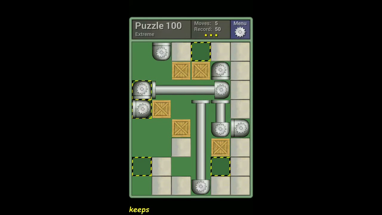 Pushing Machine (Extreme) Level Puzzle 100 - Perfect Solution