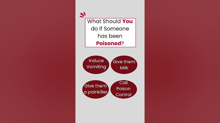 🎥 What to Do If Someone Has Been Poisoned!