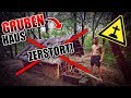 GRUBENHAUS von HATER ZERSTÖRT Bushcraft Shelter #013 - Lagerbau - Outdoor Camp | Fritz Meinecke