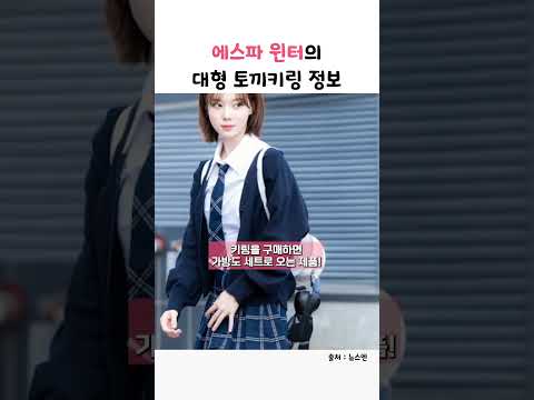 에스파 윈터의 대형 토끼키링 정보 #shorts