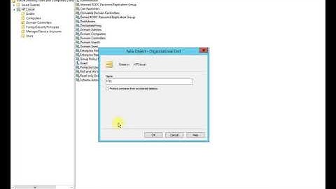 How to Add User and Creating OU Organizational unit in Window Server 2012 r2