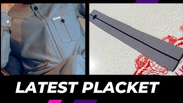 SENATOR PLACKET DESIGN cutting and sewing #flap #collar #kaftan