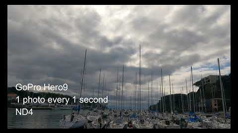 Insta 360 GO2 and GoPro Hero9 time-lapse of clouds