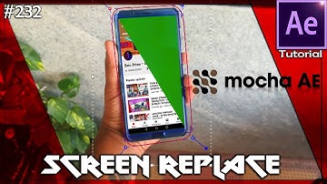 Screen replacement using Mocha AE - After Effects tutorial